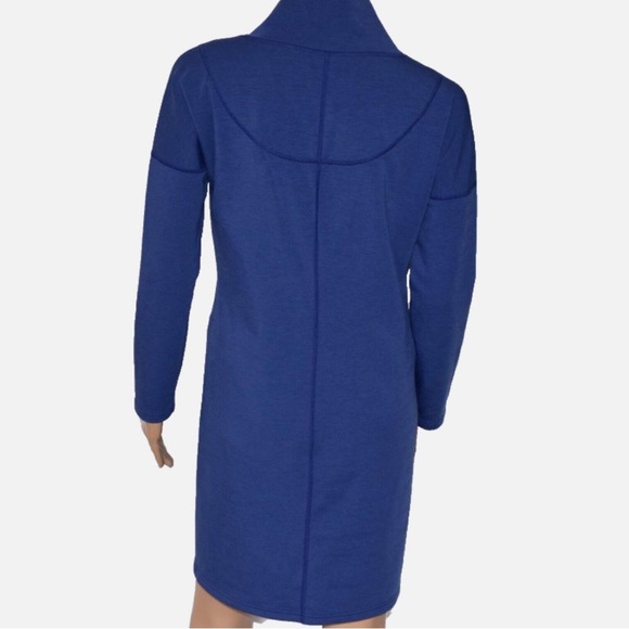 Athleta Women’s Blue Wool Blend Long Sleeve Sweater Dress - Picture 2 of 10